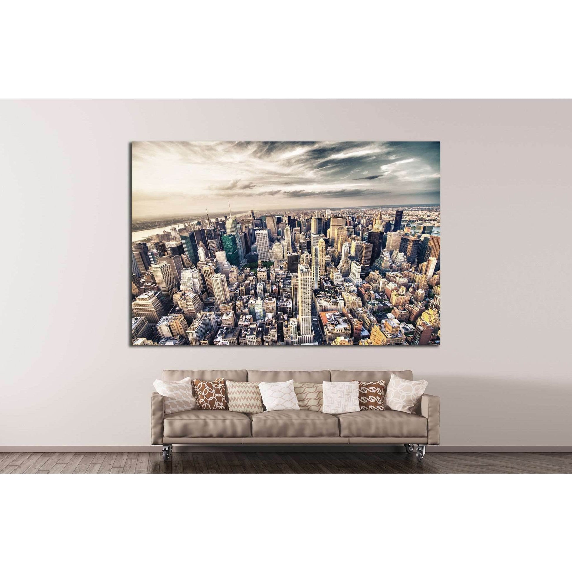 Manhattan skyline №786 Ready to Hang Canvas PrintCanvas art arrives ready to hang, with hanging accessories included and no additional framing required. Every canvas print is hand-crafted, made on-demand at our workshop and expertly stretched around 100%