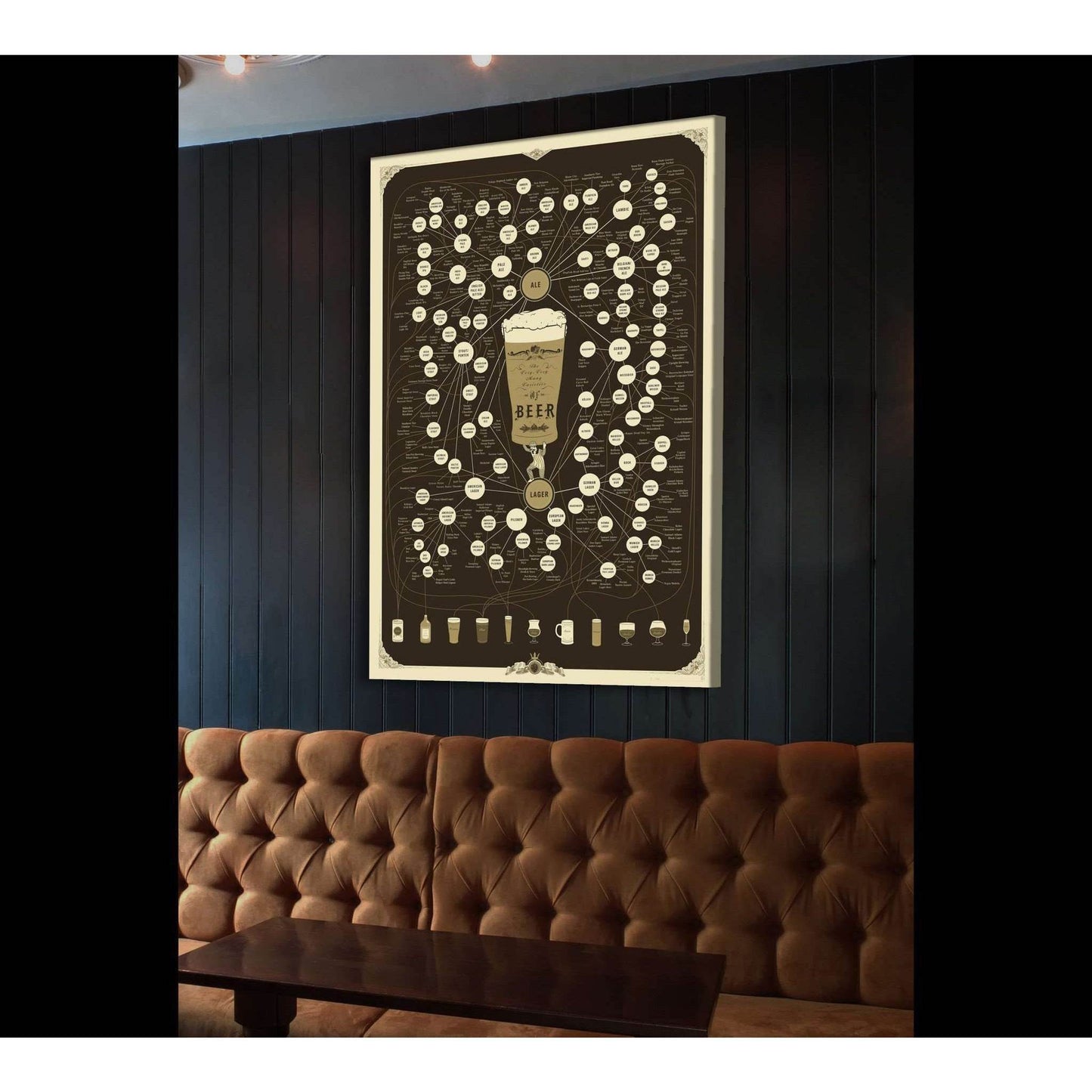 MANY VARIETIES OF BEER №2024 Ready to Hang Canvas PrintCanvas art arrives ready to hang, with hanging accessories included and no additional framing required. Every canvas print is hand-crafted, made on-demand at our workshop and expertly stretched around