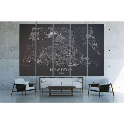 Map of New Delhi, India Canvas ArtworkDecorate your walls with a stunning New Delhi Map Canvas Art Print from the world's largest art gallery. Choose from thousands of Blueprint City Map artworks with various sizing options. Choose your perfect art print