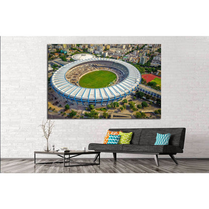 Maracana Stadium, Rio De Janeiro, Brazil №1167 Ready to Hang Canvas Print - Zellart Canvas Prints ALL_Products, s-1167