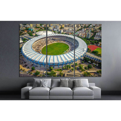 Maracana Stadium, Rio De Janeiro, Brazil №1167 Ready to Hang Canvas Print - Zellart Canvas Prints ALL_Products, s-1167
