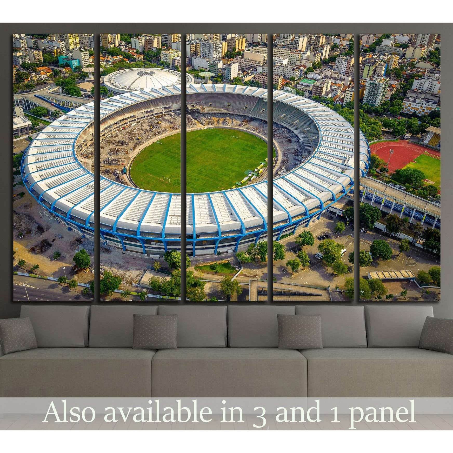 Maracana Stadium, Rio De Janeiro, Brazil №1167 Ready to Hang Canvas Print