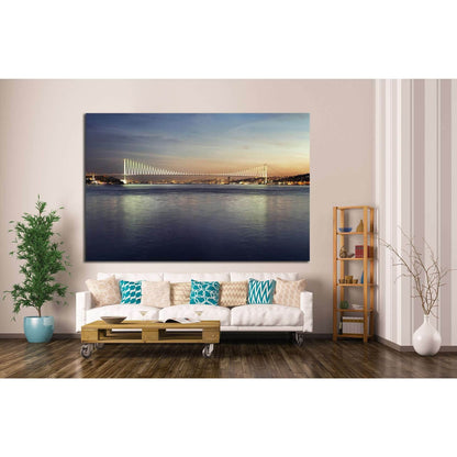 Martyrs Bridge (Bosphorus Bridge) №1281 Ready to Hang Canvas Print - Zellart Canvas Prints ALL_Products, s-1281