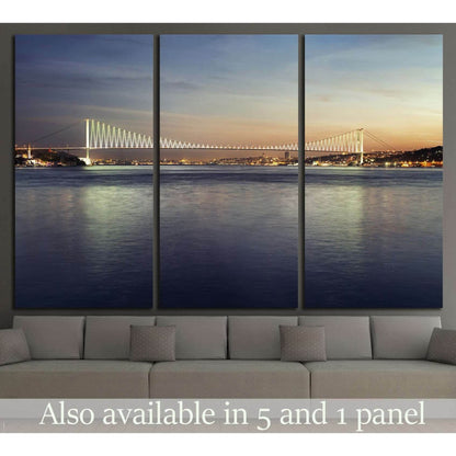 Martyrs Bridge (Bosphorus Bridge) №1281 Ready to Hang Canvas Print - Zellart Canvas Prints ALL_Products, s-1281