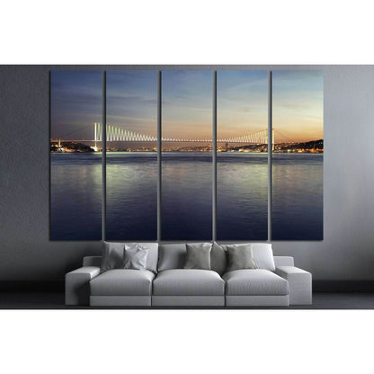 Martyrs Bridge (Bosphorus Bridge) №1281 Ready to Hang Canvas Print - Zellart Canvas Prints ALL_Products, s-1281