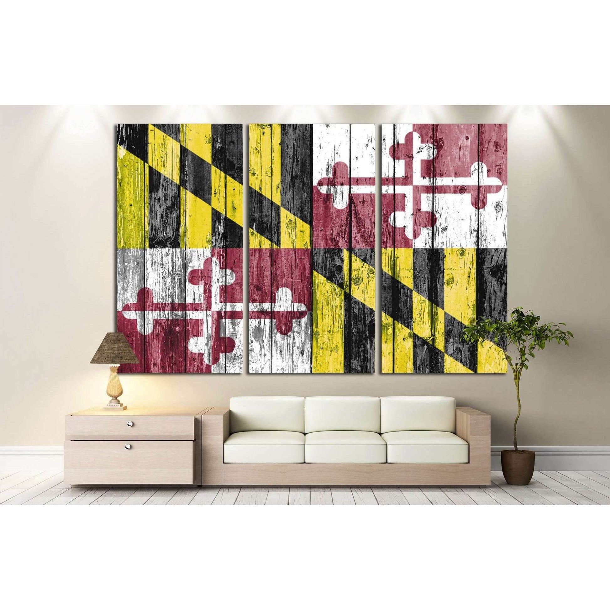 Maryland №654 Ready to Hang Canvas PrintCanvas art arrives ready to hang, with hanging accessories included and no additional framing required. Every canvas print is hand-crafted, made on-demand at our workshop and expertly stretched around 100% North Ame