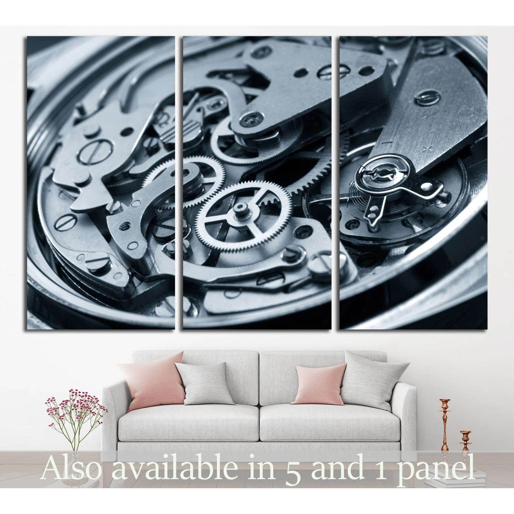 Mechanism of Clock №219 Ready to Hang Canvas Print