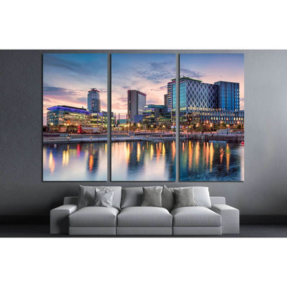 Media City at Salford Quays №2050 Ready to Hang Canvas Print - Zellart Canvas Prints ALL_Products, s-2050