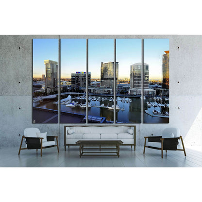 MELBOURNE, AUSTRALIA , Docklands is one of the largest urban renewal projects in Victoria №2053 Ready to Hang Canvas Print - Zellart Canvas Prints ALL_Products, s-2053