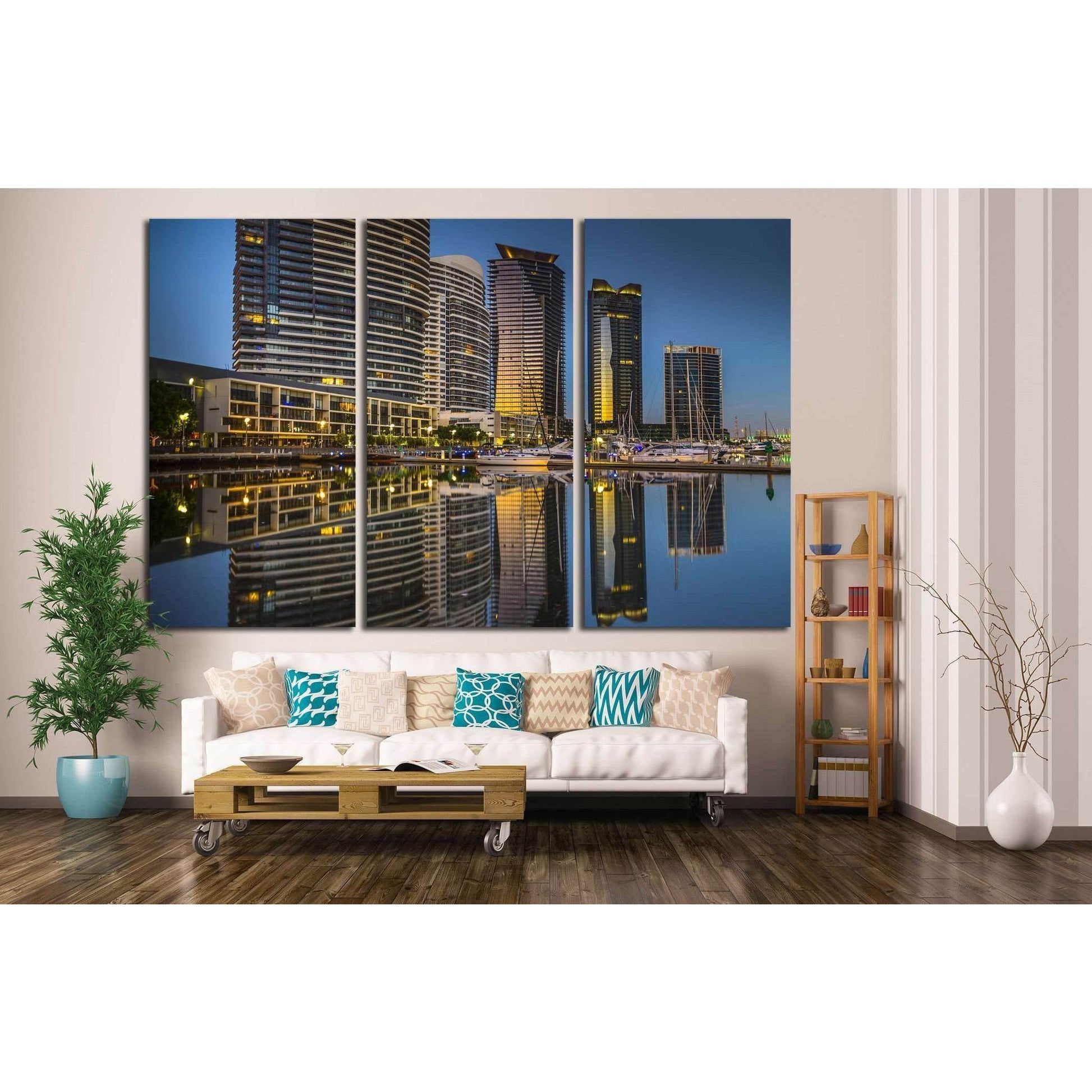 Melbourne city №812 Ready to Hang Canvas PrintCanvas art arrives ready to hang, with hanging accessories included and no additional framing required. Every canvas print is hand-crafted, made on-demand at our workshop and expertly stretched around 100% Nor