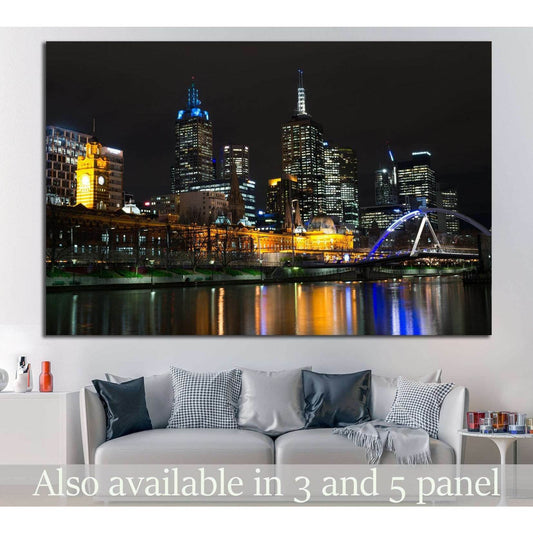 Melbourne's Central Business District №817 Ready to Hang Canvas Print - Zellart Canvas Prints ALL_Products, s-817