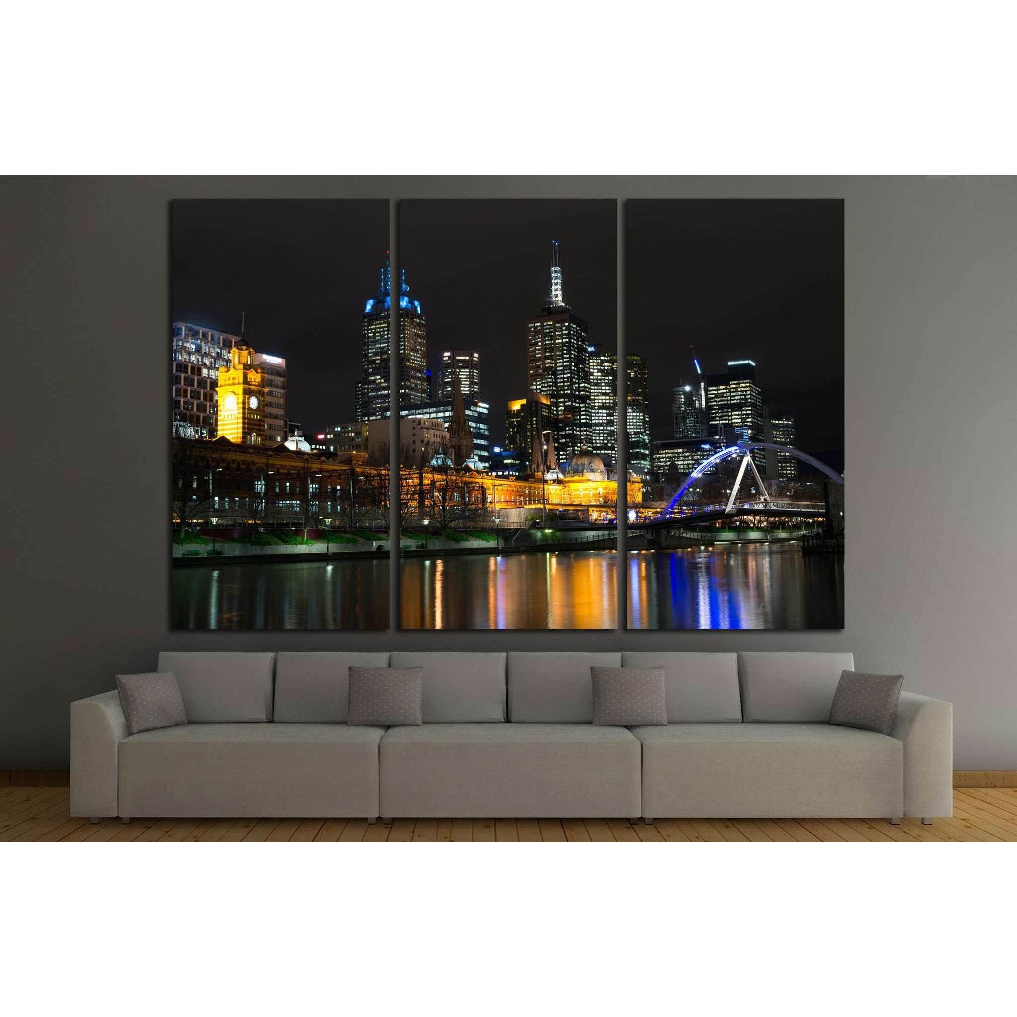 Melbourne's Central Business District №817 Ready to Hang Canvas Print