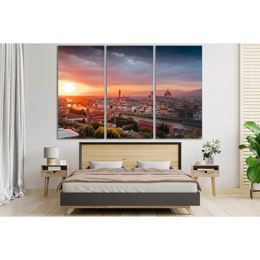 Metropolitan City Of Florence Italy №SL337 Ready to Hang Canvas Print - Zellart Canvas Prints 0new, ALL_Products, Cityscapes & Skylines