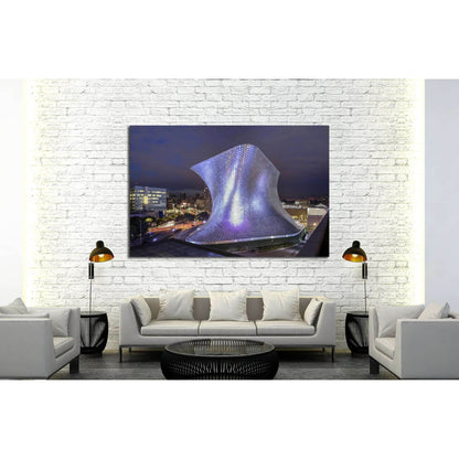 Mexico City, Mexico, Museum Soumaya at night, Nuevo Polanco №2328 Ready to Hang Canvas PrintCanvas art arrives ready to hang, with hanging accessories included and no additional framing required. Every canvas print is hand-crafted, made on-demand at our w