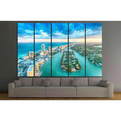 Miami Beach №1030 Ready to Hang Canvas Print - Zellart Canvas Prints ALL_Products, s-1030