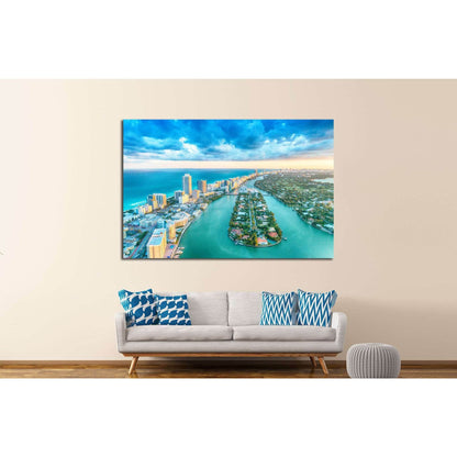 Miami Beach №1030 Ready to Hang Canvas Print - Zellart Canvas Prints ALL_Products, s-1030