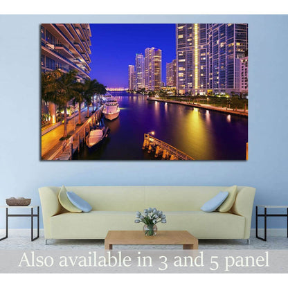 Miami, Florida, United States №1093 Ready to Hang Canvas Print - Zellart Canvas Prints ALL_Products, s-1093