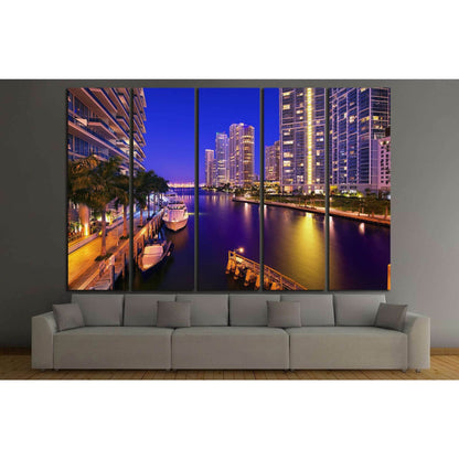 Miami, Florida, United States №1093 Ready to Hang Canvas Print - Zellart Canvas Prints ALL_Products, s-1093