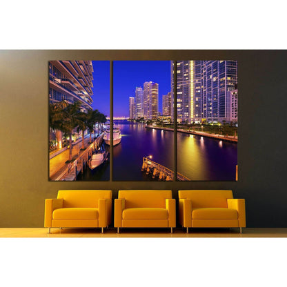 Miami, Florida, United States №1093 Ready to Hang Canvas Print - Zellart Canvas Prints ALL_Products, s-1093