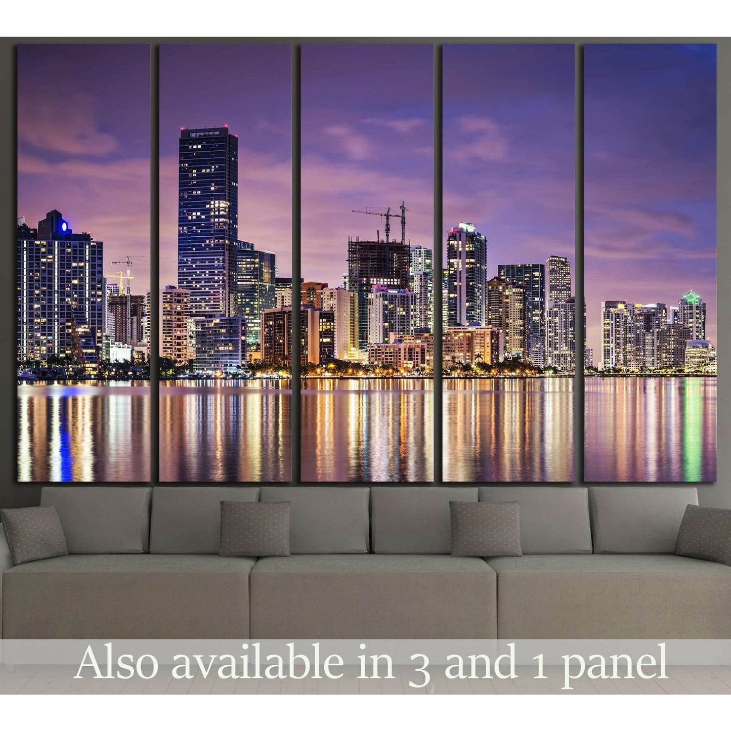 Miami, Florida, USA №1090 Ready to Hang Canvas Print - Zellart Canvas Prints ALL_Products, s-1090