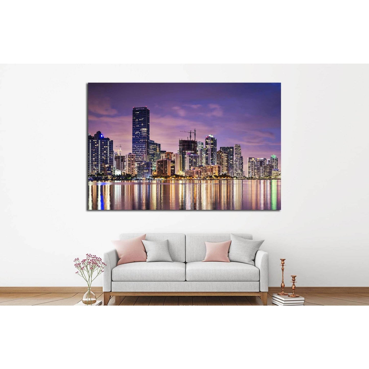 Miami, Florida, USA №1090 Ready to Hang Canvas Print - Zellart Canvas Prints ALL_Products, s-1090