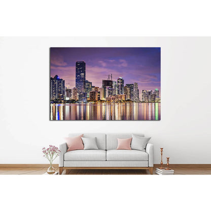 Miami, Florida, USA №1090 Ready to Hang Canvas Print - Zellart Canvas Prints ALL_Products, s-1090