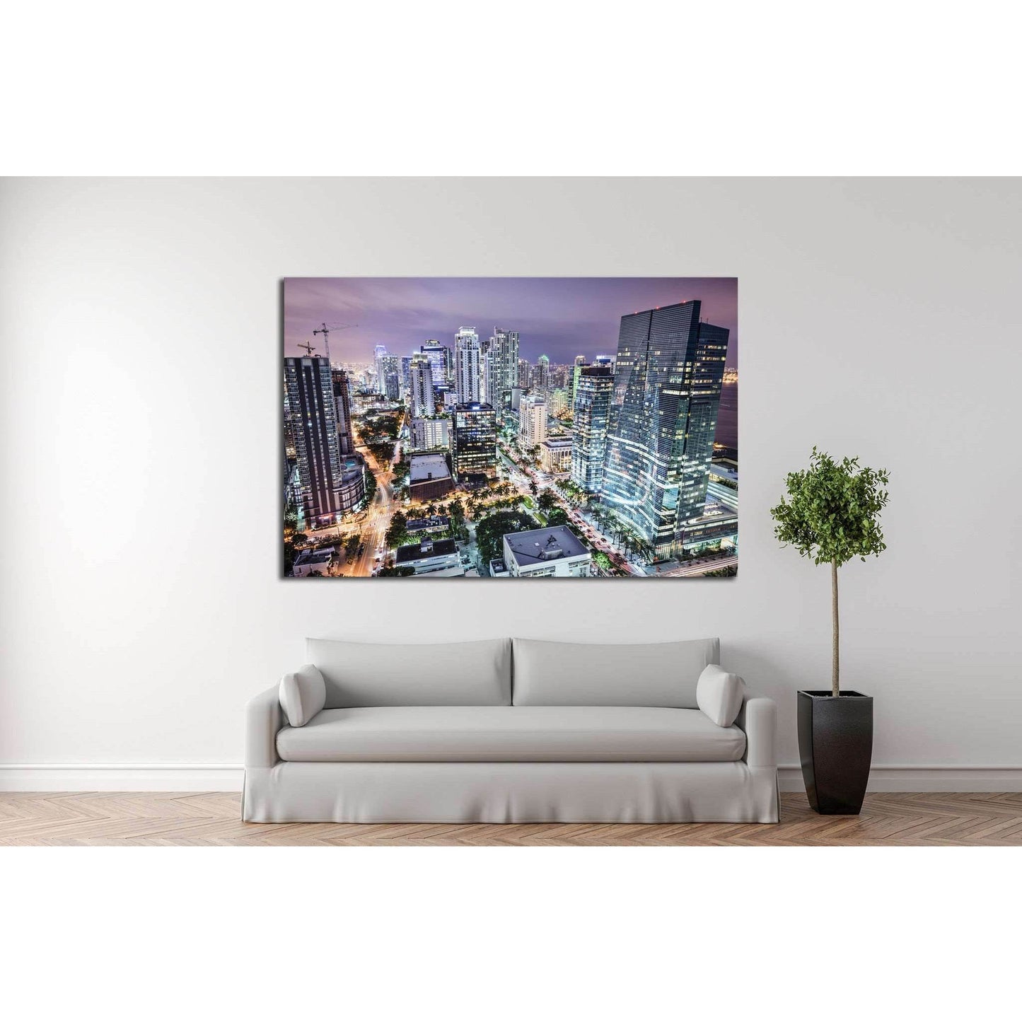 Miami, Florida, USA №1091 Ready to Hang Canvas Print - Zellart Canvas Prints ALL_Products, s-1091