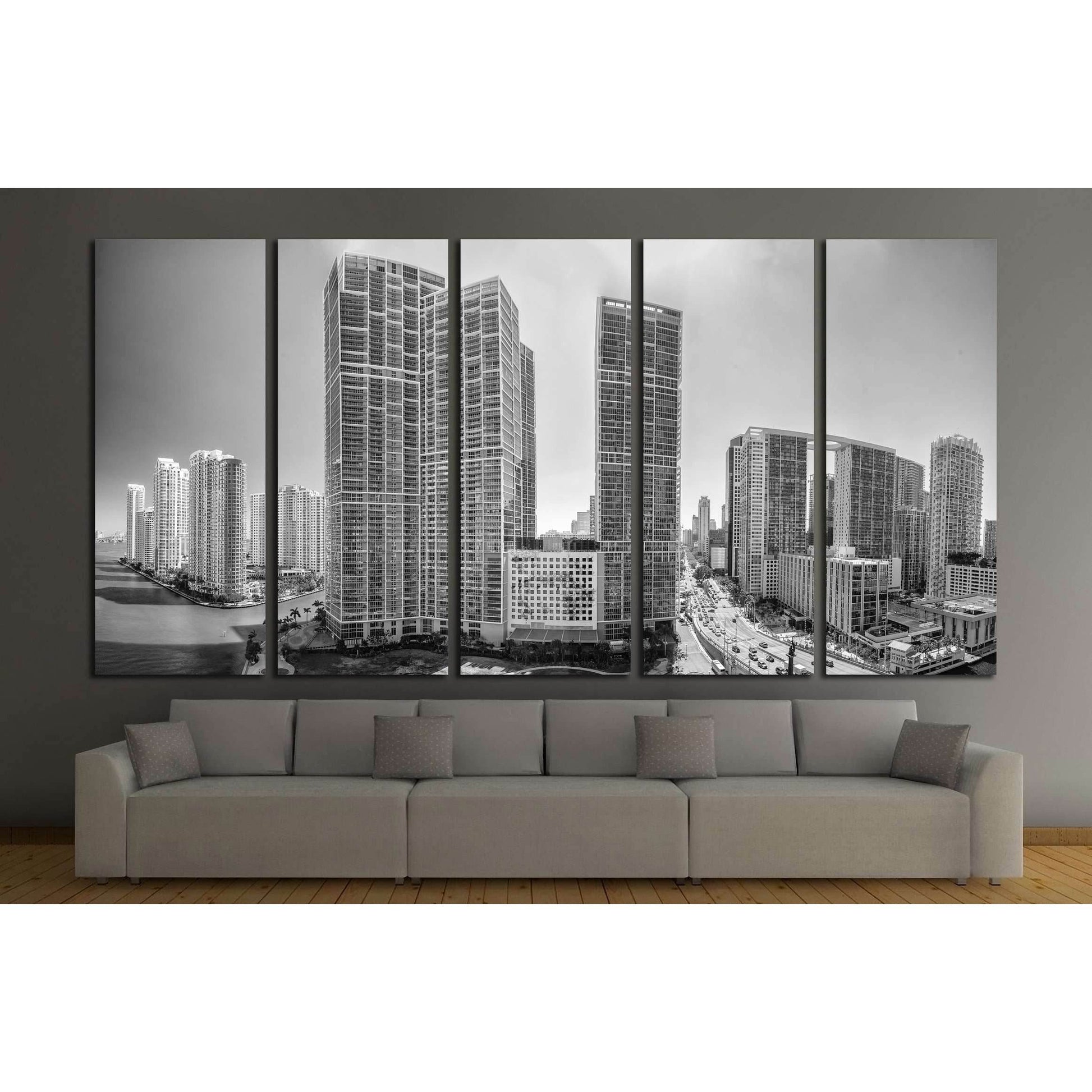 MIAMI №2735 Ready to Hang Canvas PrintCanvas art arrives ready to hang, with hanging accessories included and no additional framing required. Every canvas print is hand-crafted, made on-demand at our workshop and expertly stretched around 100% North Ameri