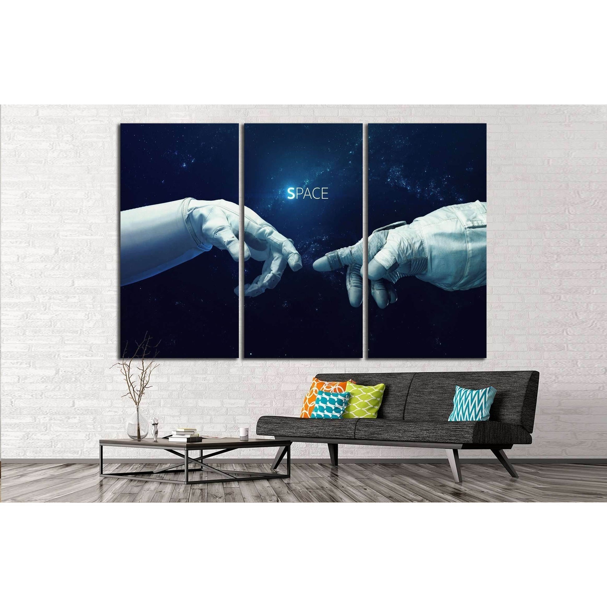 Michelangelo God's touch. Elements of this image furnished by NASA №2418 Ready to Hang Canvas PrintCanvas art arrives ready to hang, with hanging accessories included and no additional framing required. Every canvas print is hand-crafted, made on-demand a
