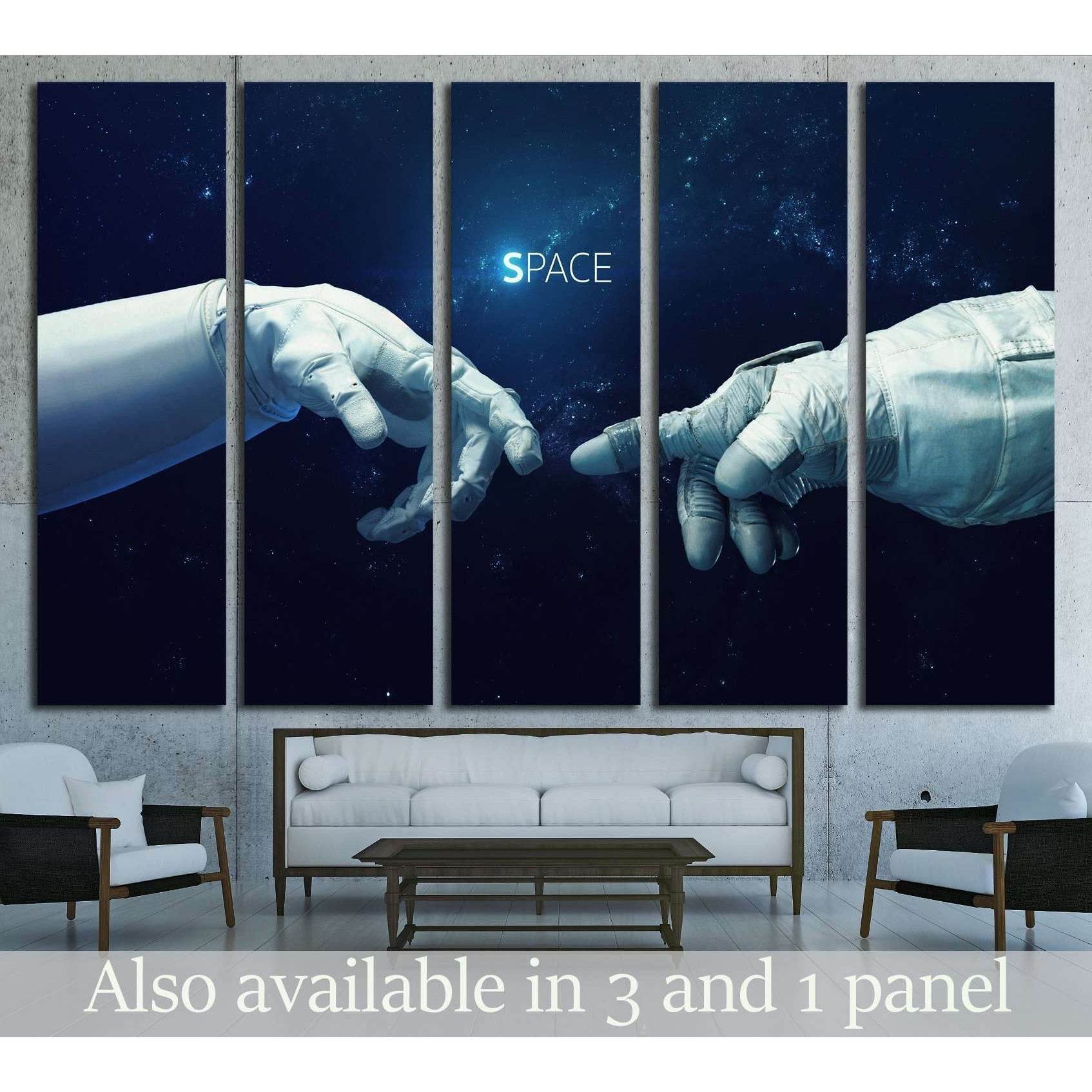Michelangelo God's touch. Elements of this image furnished by NASA №2418 Ready to Hang Canvas PrintCanvas art arrives ready to hang, with hanging accessories included and no additional framing required. Every canvas print is hand-crafted, made on-demand a