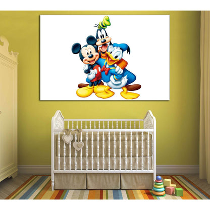 Mickey Mouse and his friends №2019 Ready to Hang Canvas Print - Zellart Canvas Prints ALL_Products