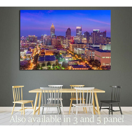 Midtown Atlanta Skyline №1729 Ready to Hang Canvas Print - Zellart Canvas Prints ALL_Products, s-1729