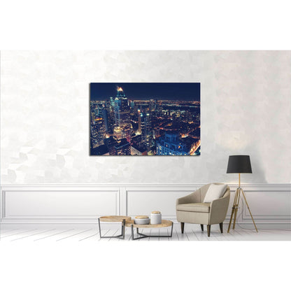 Midtown Manhattan New York skyline at night №3005 Ready to Hang Canvas PrintCanvas art arrives ready to hang, with hanging accessories included and no additional framing required. Every canvas print is hand-crafted, made on-demand at our workshop and expe