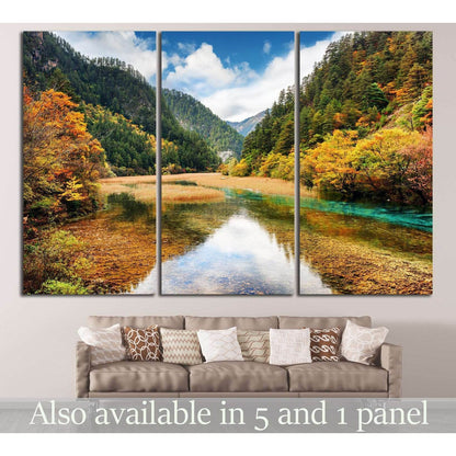 Min Mountains, China №605 Ready to Hang Canvas Print - Zellart Canvas Prints ALL_Products, s-605