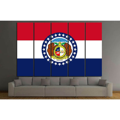 Missouri Flag №689 Ready to Hang Canvas Print - Zellart Canvas Prints ALL_Products, s-689