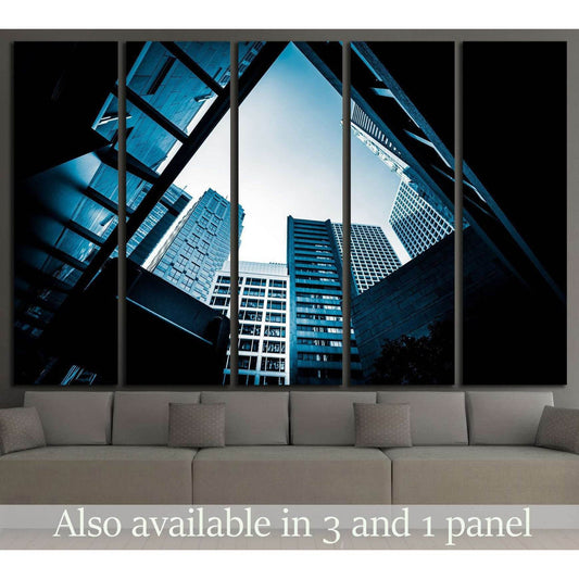Modern Architecture monochrome tone №1577 Ready to Hang Canvas Print - Zellart Canvas Prints ALL_Products, s-1577
