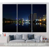 Modern city view of Bangkok №827 Ready to Hang Canvas Print
