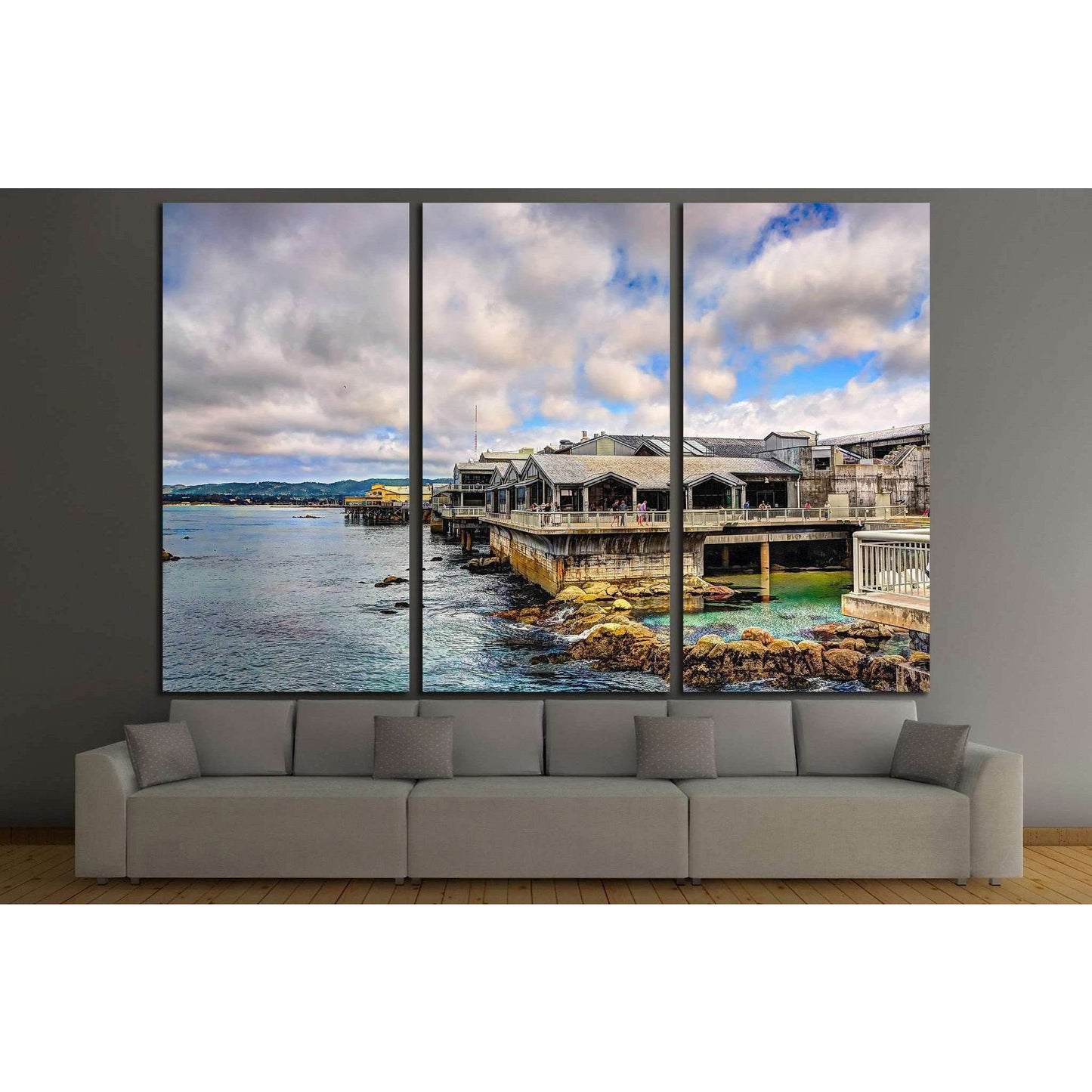 Monterey bay aquarium building, California №1238 Ready to Hang Canvas PrintCanvas art arrives ready to hang, with hanging accessories included and no additional framing required. Every canvas print is hand-crafted, made on-demand at our workshop and exper