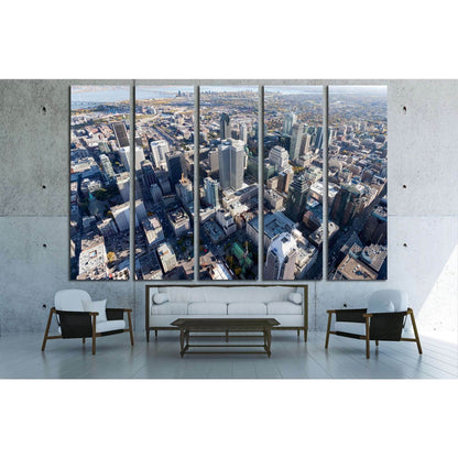 Montreal city center and its landmark buildings, Canada №2082 Ready to Hang Canvas Print - Zellart Canvas Prints ALL_Products, s-2082