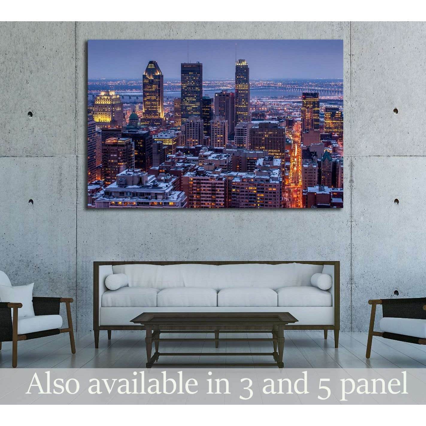 Montreal City №2039 Ready to Hang Canvas Print