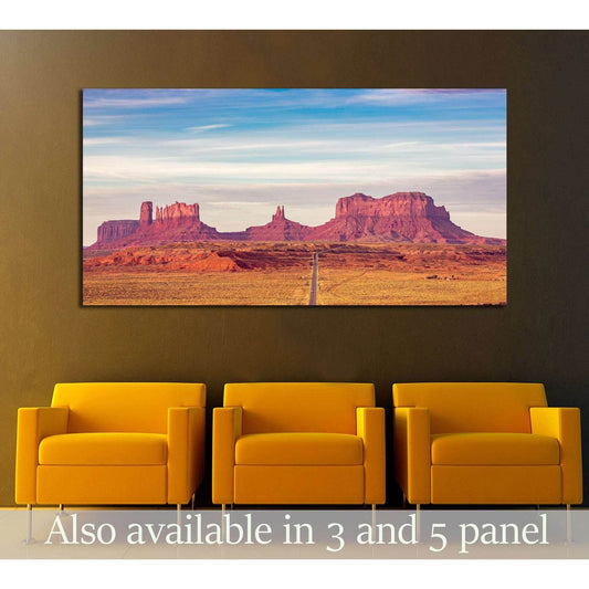 Monument Valley at sunrise №3082 Ready to Hang Canvas Print - Zellart Canvas Prints ALL_Products, s-3082