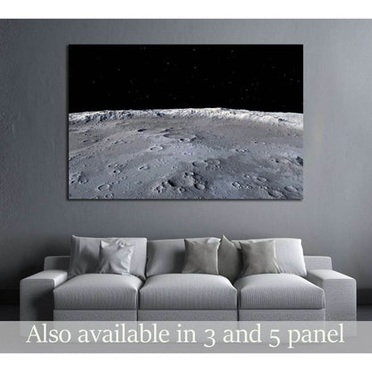 Moon surface №2456 Ready to Hang Canvas Print - Zellart Canvas Prints ALL_Products, s-2456