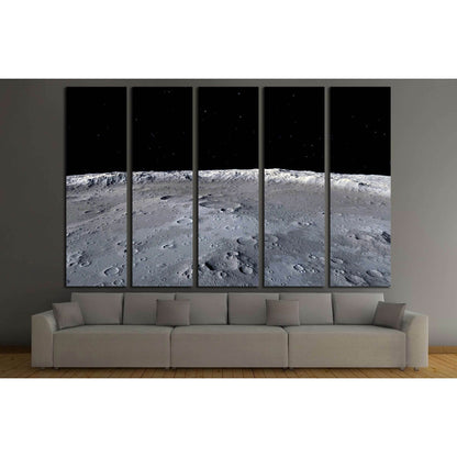 Moon surface №2456 Ready to Hang Canvas Print - Zellart Canvas Prints ALL_Products, s-2456