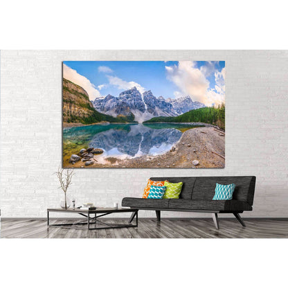 Moraine Lake, Alberta, Canada №1007 Ready to Hang Canvas Print - Zellart Canvas Prints ALL_Products, s-1007
