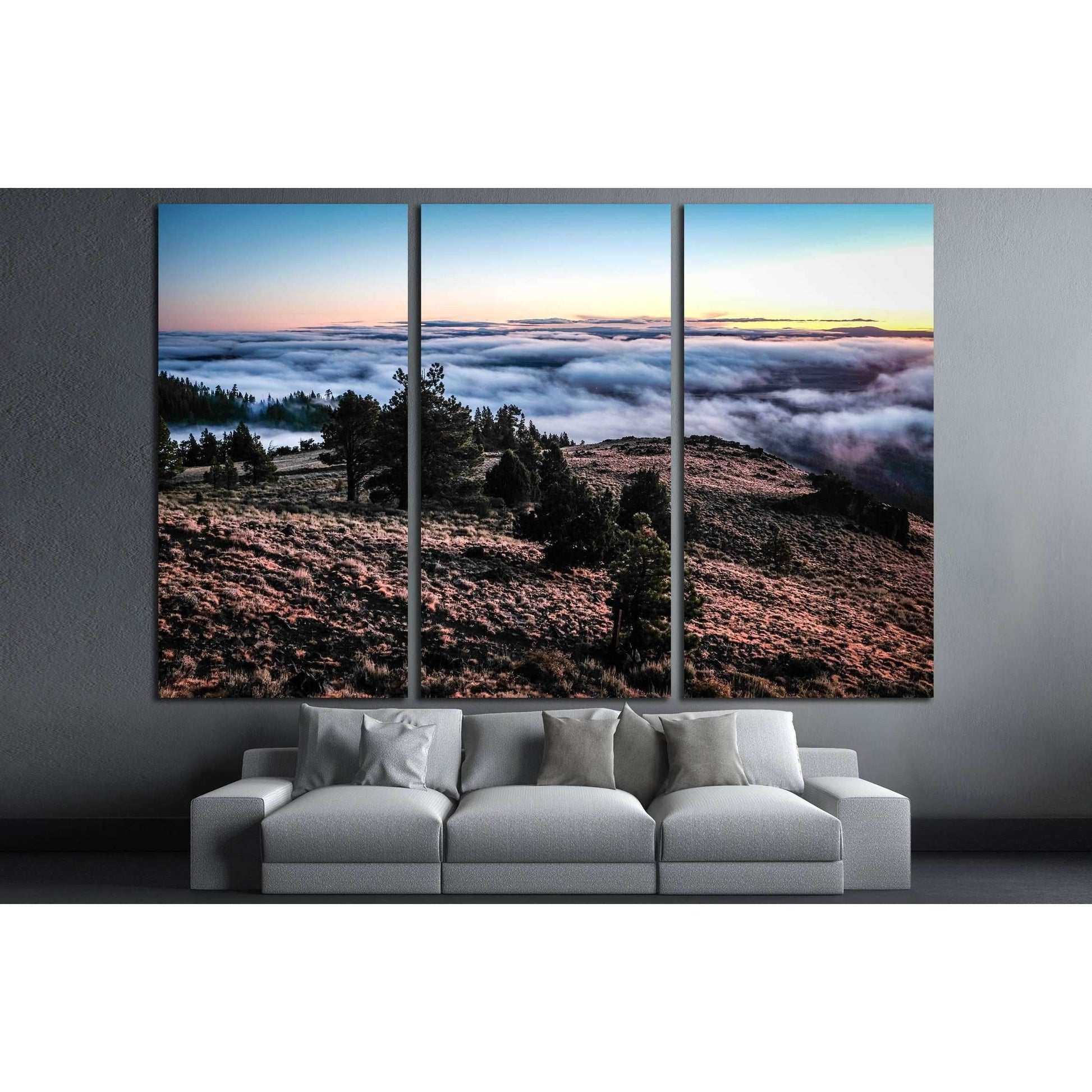 Morning cloud bank over Valley; Paisley, Oregon №3178 Ready to Hang Canvas PrintCanvas art arrives ready to hang, with hanging accessories included and no additional framing required. Every canvas print is hand-crafted, made on-demand at our workshop and