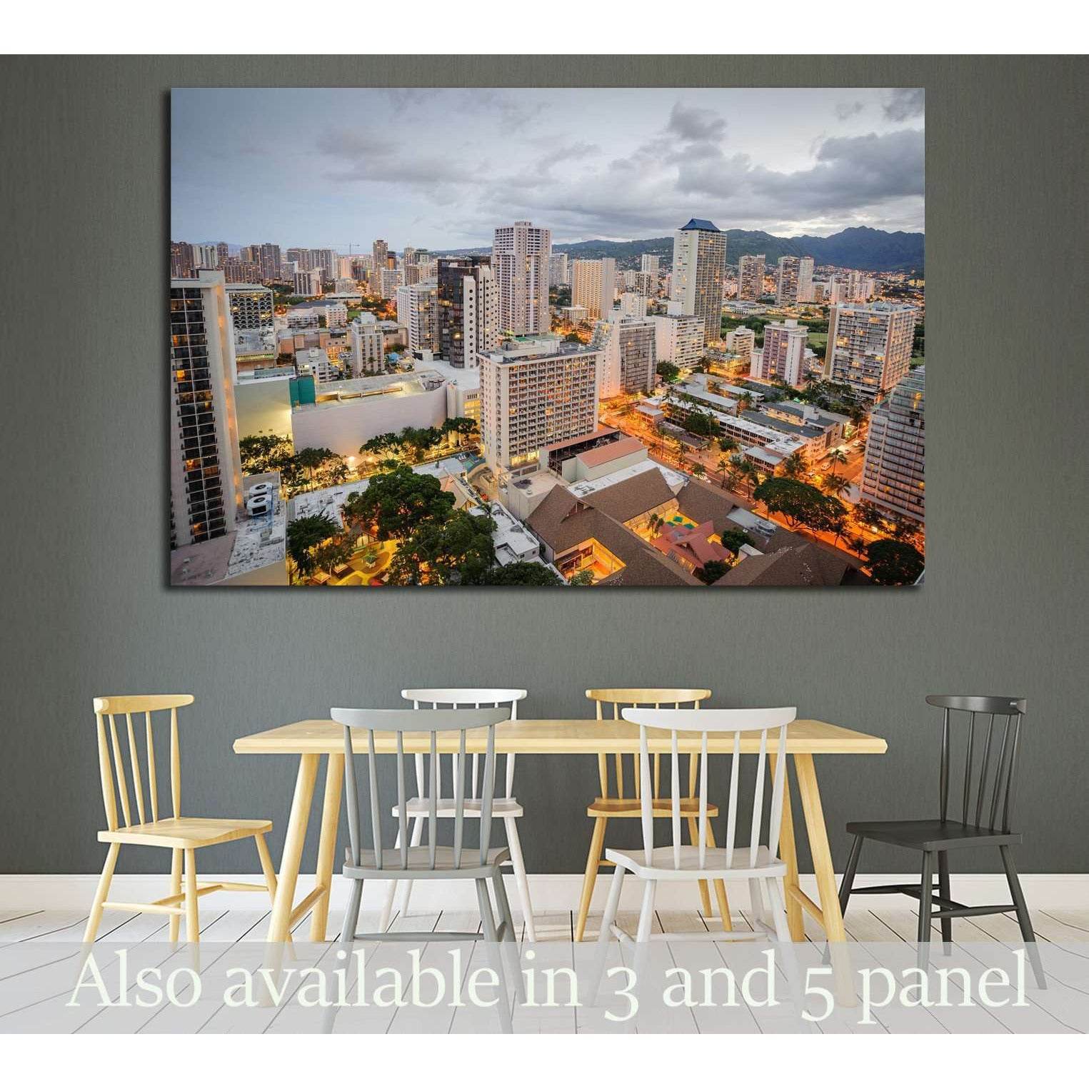 Morning in Honolulu Hawaii №1688 Ready to Hang Canvas PrintCanvas art arrives ready to hang, with hanging accessories included and no additional framing required. Every canvas print is hand-crafted, made on-demand at our workshop and expertly stretched ar