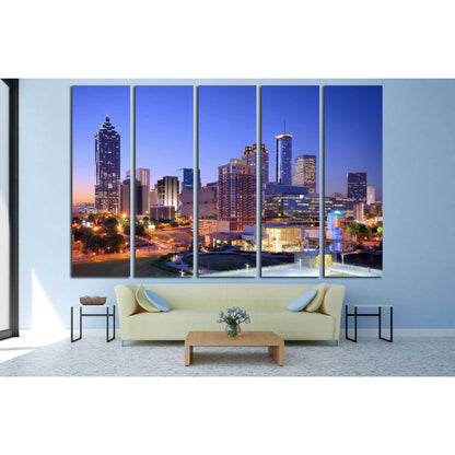 Morning view of downtown Atlanta, Georgia, USA №1623 Ready to Hang Canvas PrintCanvas art arrives ready to hang, with hanging accessories included and no additional framing required. Every canvas print is hand-crafted, made on-demand at our workshop and e