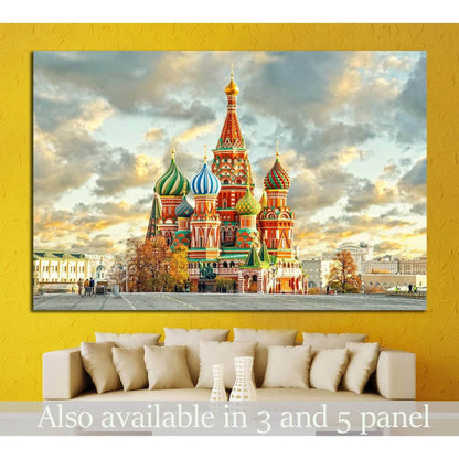 Moscow,Russia,Red square,view of St. Basil's Cathedral №1521 Ready to Hang Canvas PrintCanvas art arrives ready to hang, with hanging accessories included and no additional framing required. Every canvas print is hand-crafted, made on-demand at our worksh