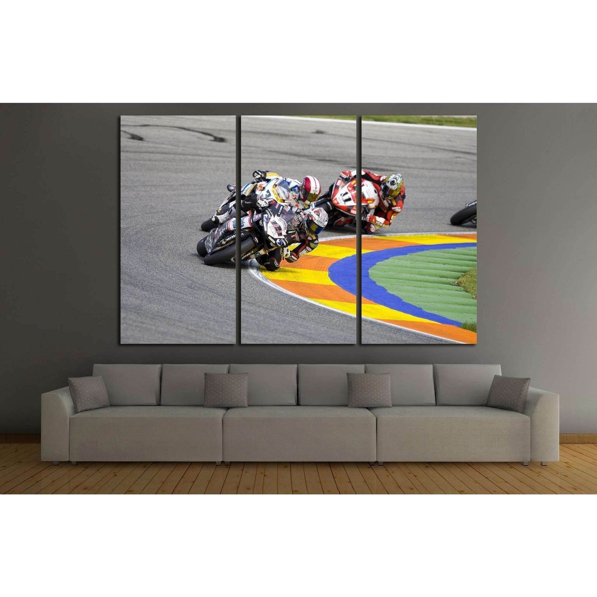 Moto GP Riders №162 Ready to Hang Canvas PrintCanvas art arrives ready to hang, with hanging accessories included and no additional framing required. Every canvas print is hand-crafted, made on-demand at our workshop and expertly stretched around 100% Nor