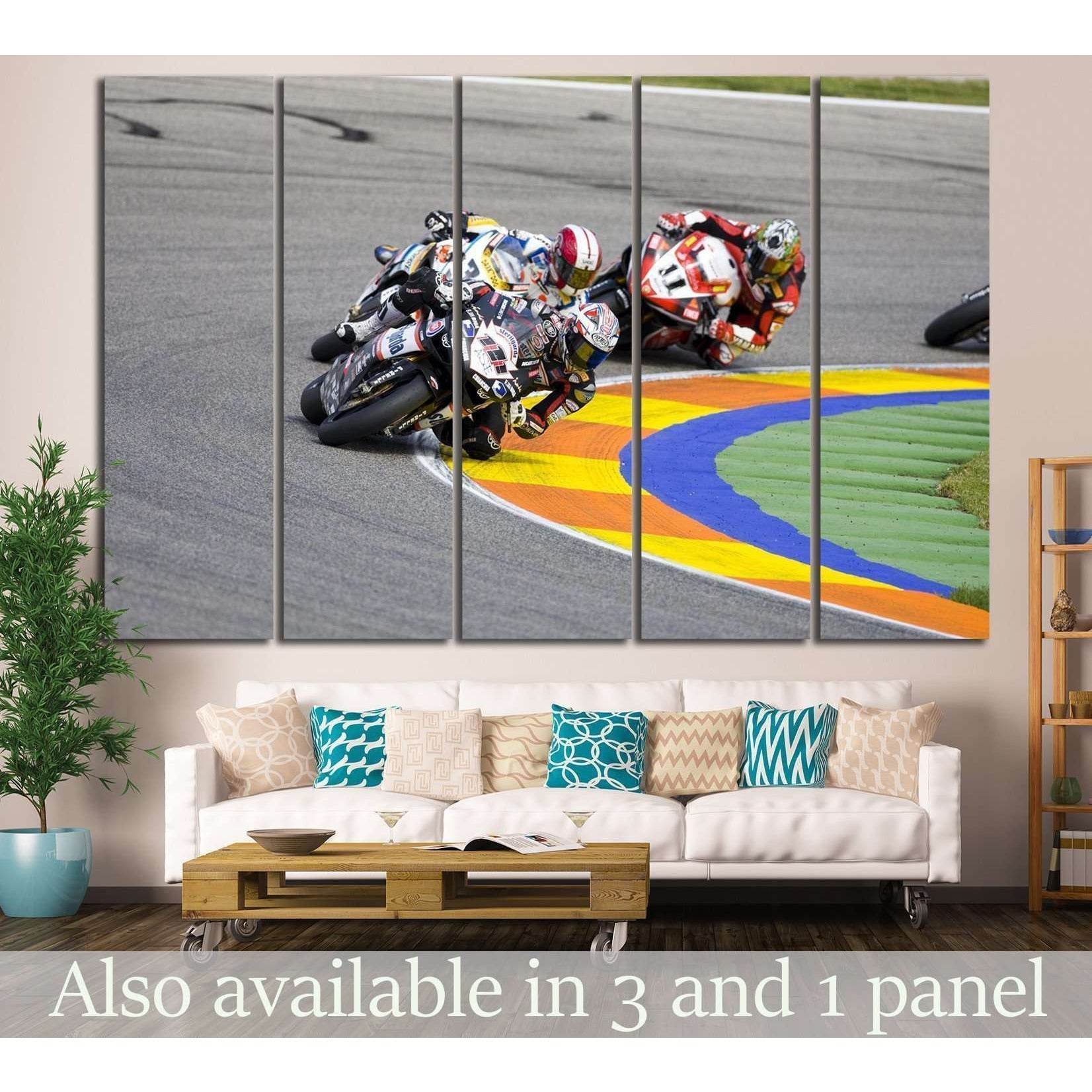 Moto GP Riders №162 Ready to Hang Canvas Print
